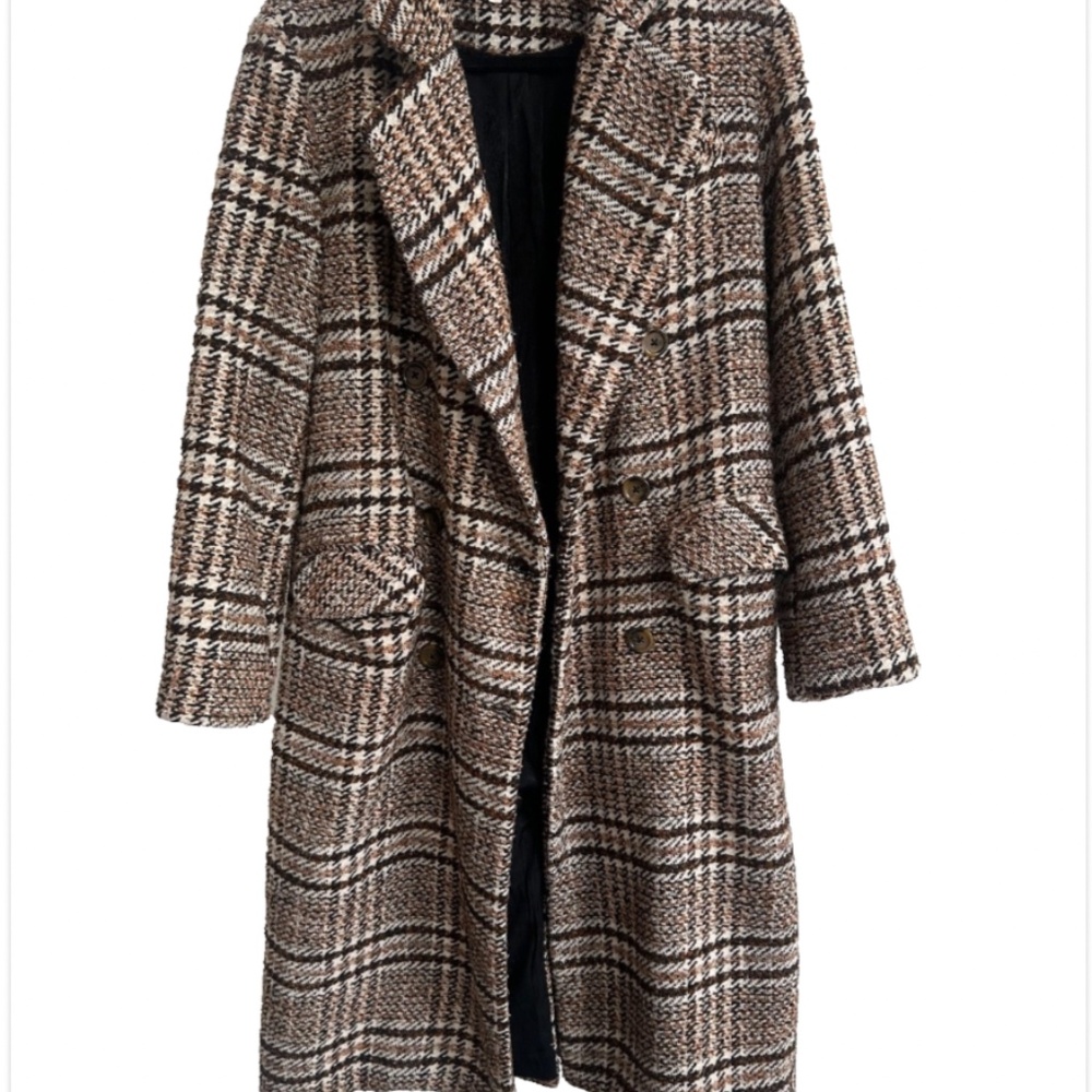 Free People, Plaid Coat, MSRP $ - Picture 3 of 11